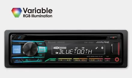 Radioodtwarzacz samochodowy Alpine CDE-203BT z CD/USB 4x50W Bluetooth
