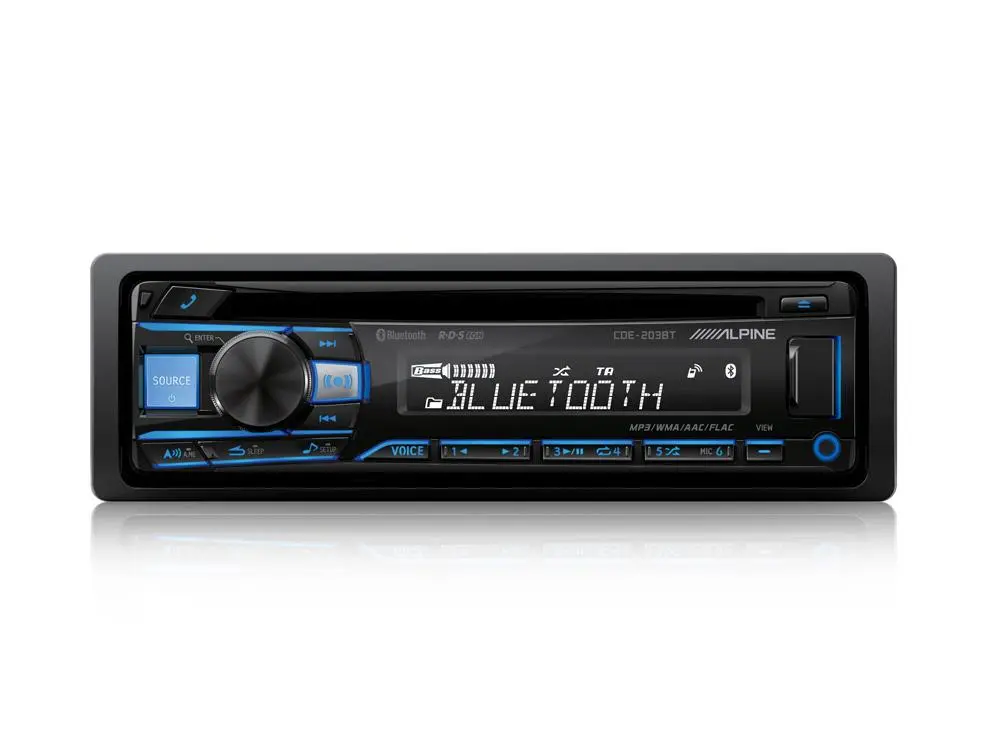 Radioodtwarzacz samochodowy Alpine CDE-203BT z CD/USB 4x50W Bluetooth