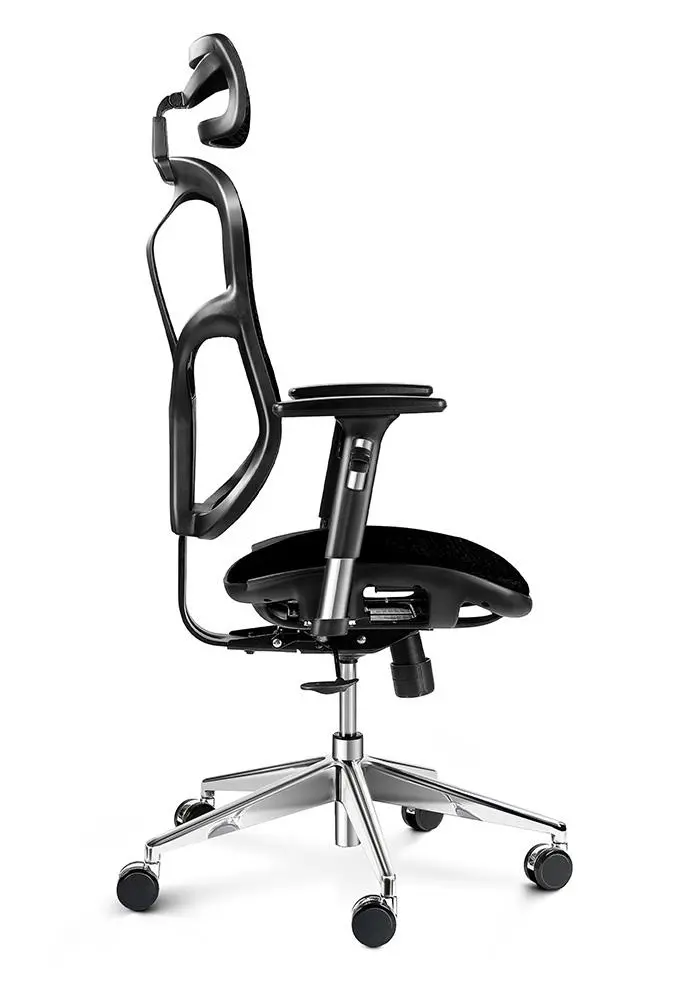 Fotel Diablo Chairs V-Basic Normal Size Biurowy do 150kg Tkanina Czarny