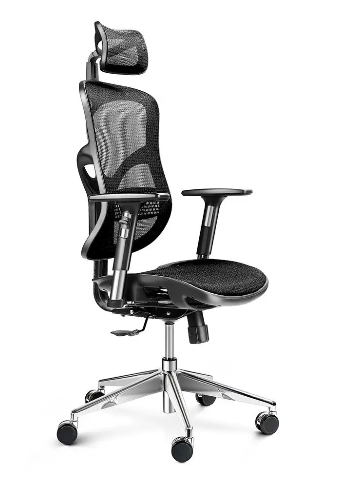 Fotel Diablo Chairs V-Basic Normal Size Biurowy do 150kg Tkanina Czarny