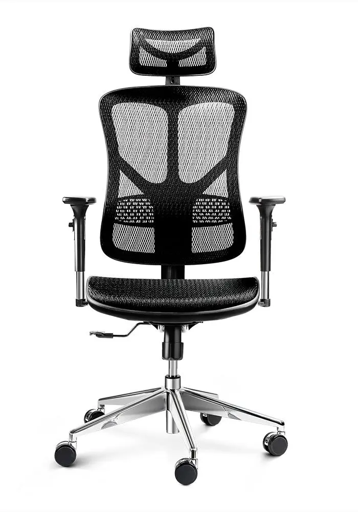 Fotel Diablo Chairs V-Basic Normal Size Biurowy do 150kg Tkanina Czarny