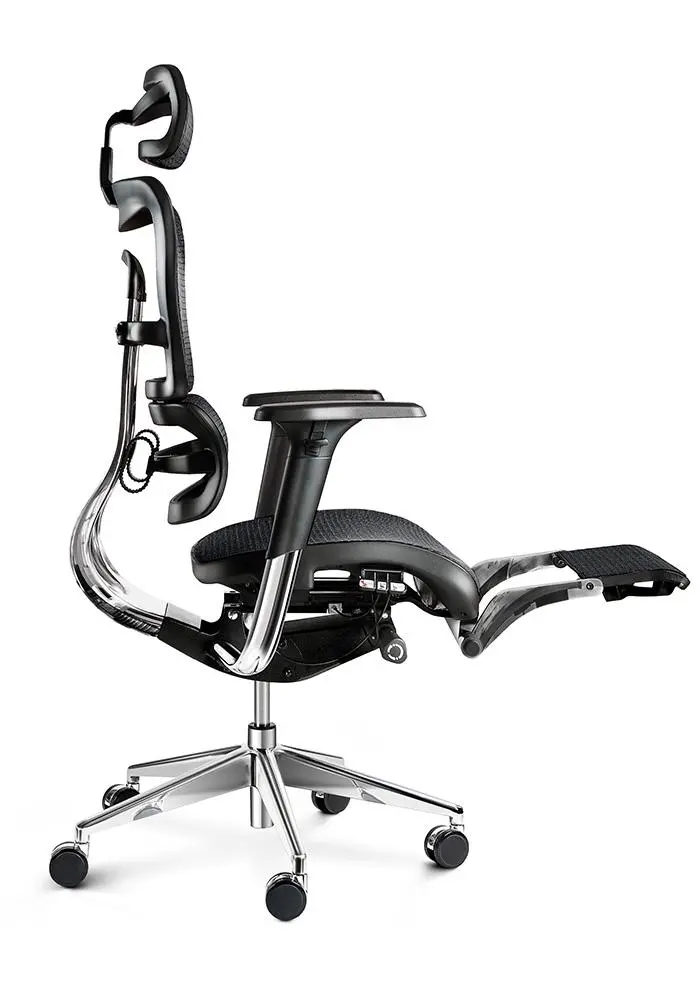 Fotel Diablo Chairs V-Master Normal Size Biurowy do 200kg Tkanina Czarny