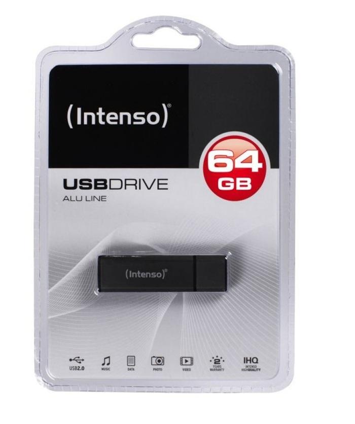 PenDrive Intenso Alu Line 64GB USB 2.0 (antracyt)