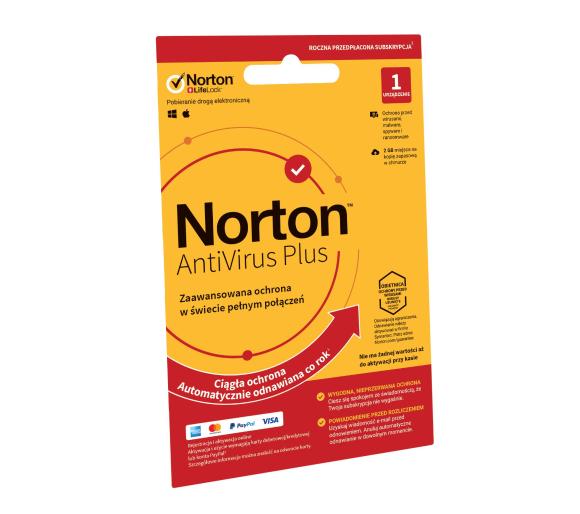 kod ESD Norton Subskrypcja Norton AntiVirus Plus 2GB (1 urządzenie / 1 rok)