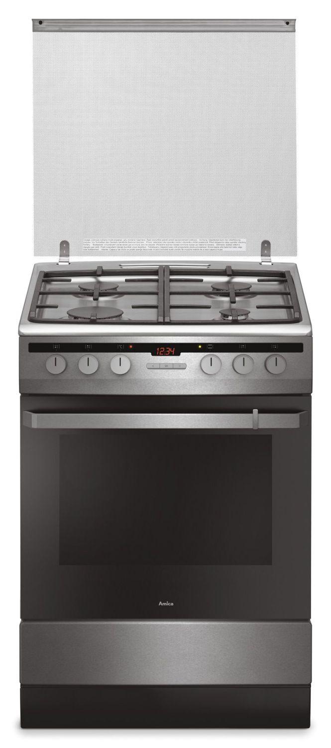 Kuchnia gazowo-elektryczna Amica 618GE3.43HZpTaKDPNAQ(Xx) - termoobieg - rożen