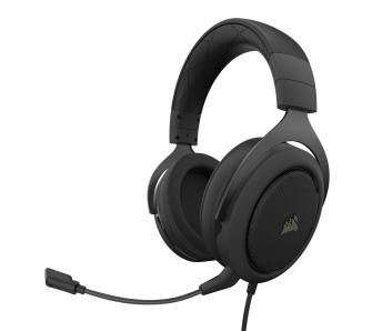 Słuchawki przewodowe z mikrofonem Corsair HS50 Pro Stereo Carbon CA-9011215-EU