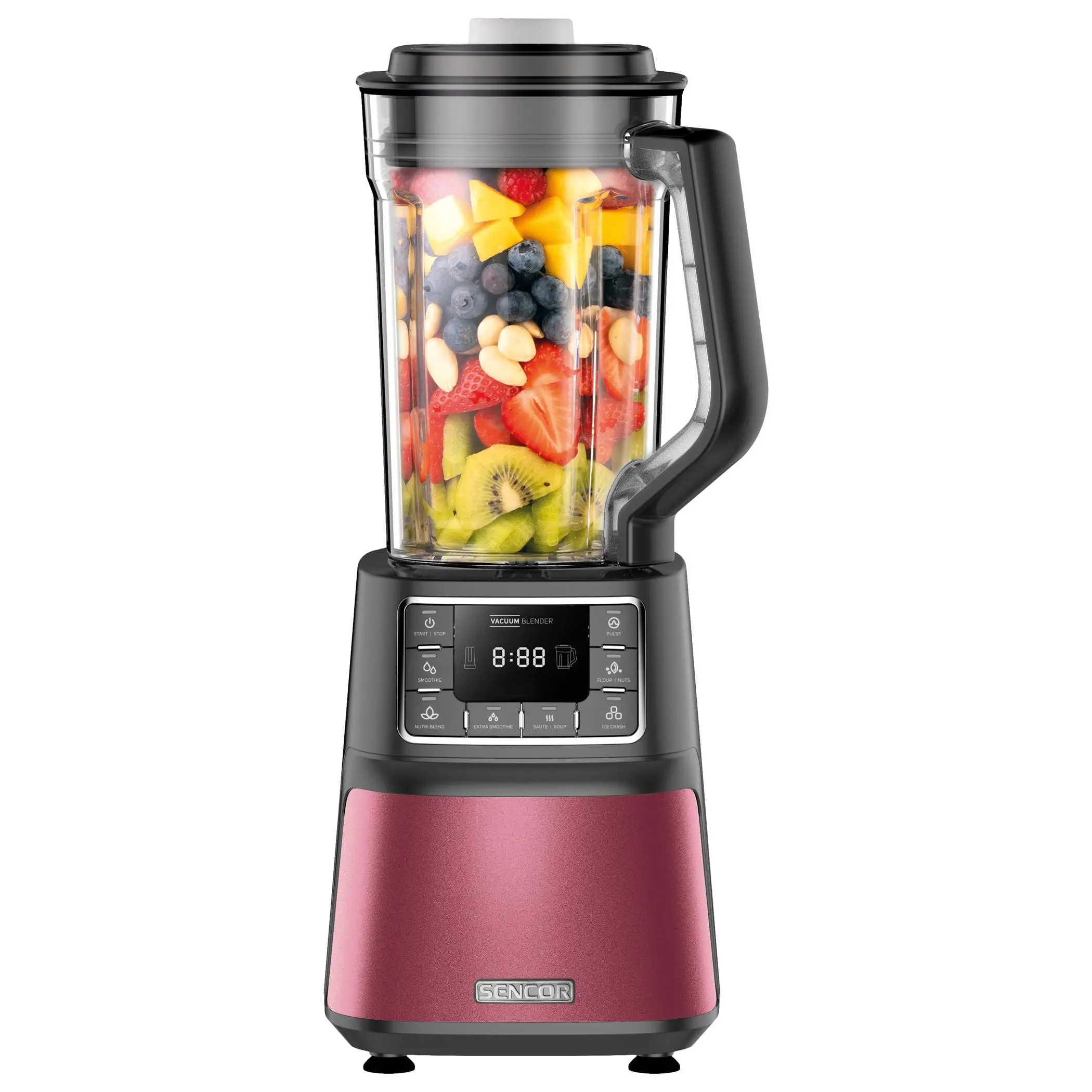 Blender kielichowy Sencor SBU 7874RD 1,5l 2 butelki Jednostka wytwarzająca próżnię