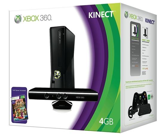 Konsola Xbox 360 4GB + Kinect + gra