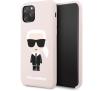 Etui Karl Lagerfeld Silicone Iconic KLHCN58SLFKPI do iPhone 11 Pro (jasnoróżowy)
