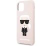 Etui Karl Lagerfeld Silicone Iconic KLHCN58SLFKPI do iPhone 11 Pro (jasnoróżowy)