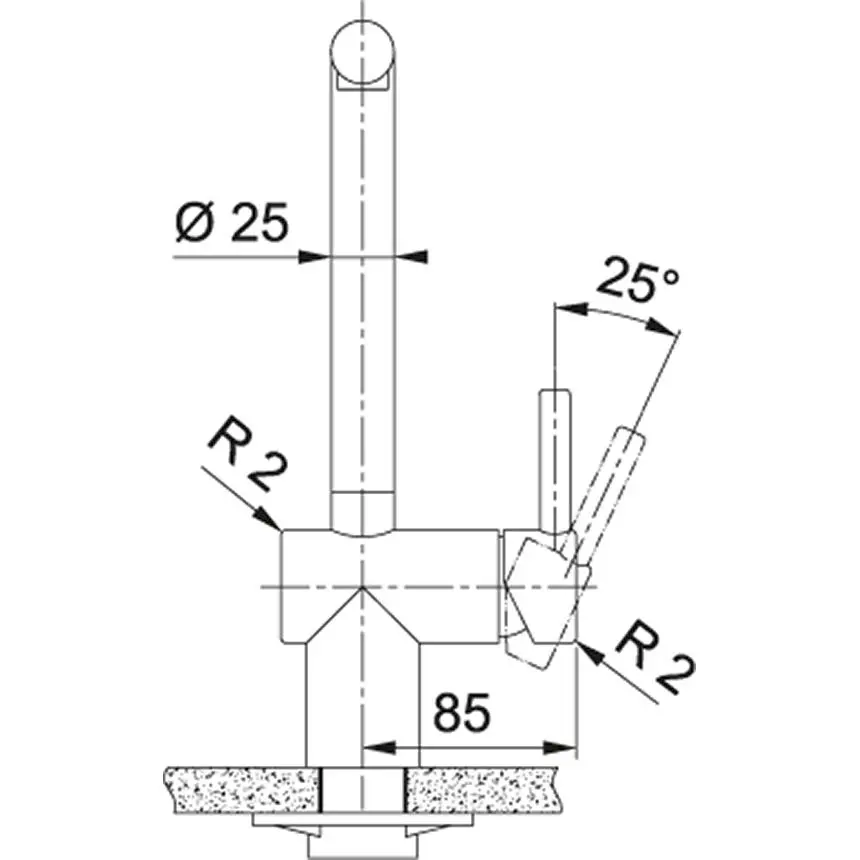 Bateria Franke Atlas Pull-Out Window Stal szlachetna Stal szlachetna