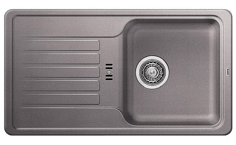 Zlewozmywak Blanco FAVOS MINI 518184 - alumetalik - granitowy - wpuszczany w blat - ociekacz