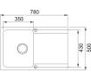 Zlewozmywak Franke Orion OID 611-78 Tectonite Biały polarny