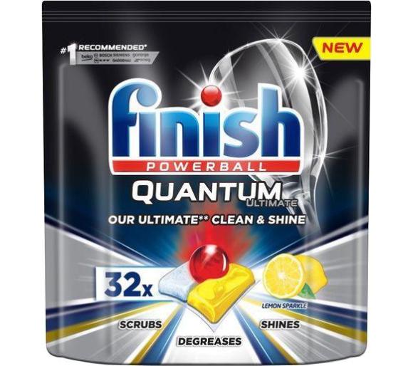kapsułki do zmywania Finish Quantum Ultimate Cytrynowy 32 szt.
