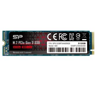 Dysk Silicon Power P34A80 512GB PCIe Gen3x4