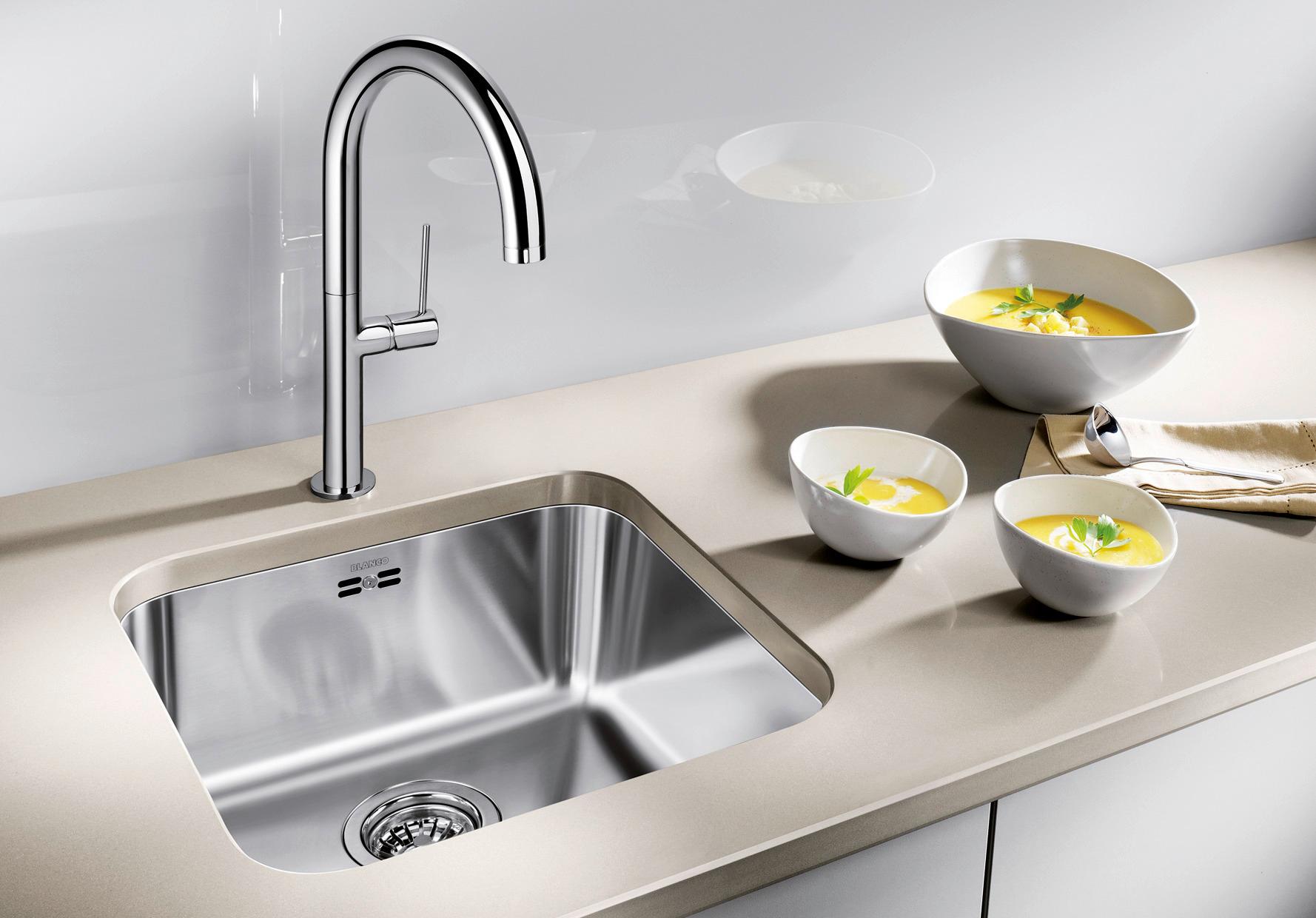 Zlewozmywak Blanco SUPRA 400-U 518202 Stalowy Srebrny