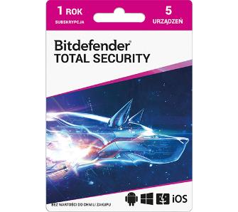 Antywirus BitDefender Total Security 5D/1 Rok [kod aktywacyjny]