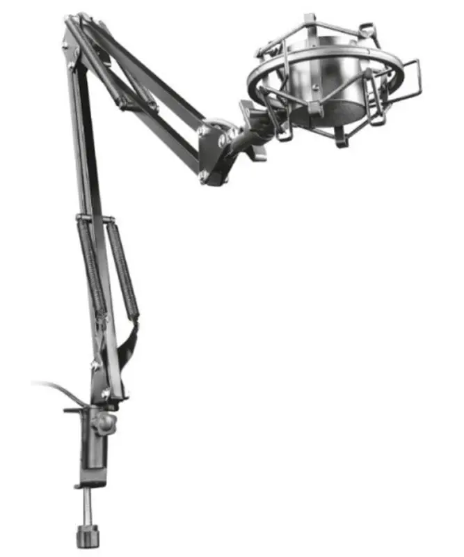 Ramię na mikrofon Trust GXT 253 do Emita Studio Srebrny