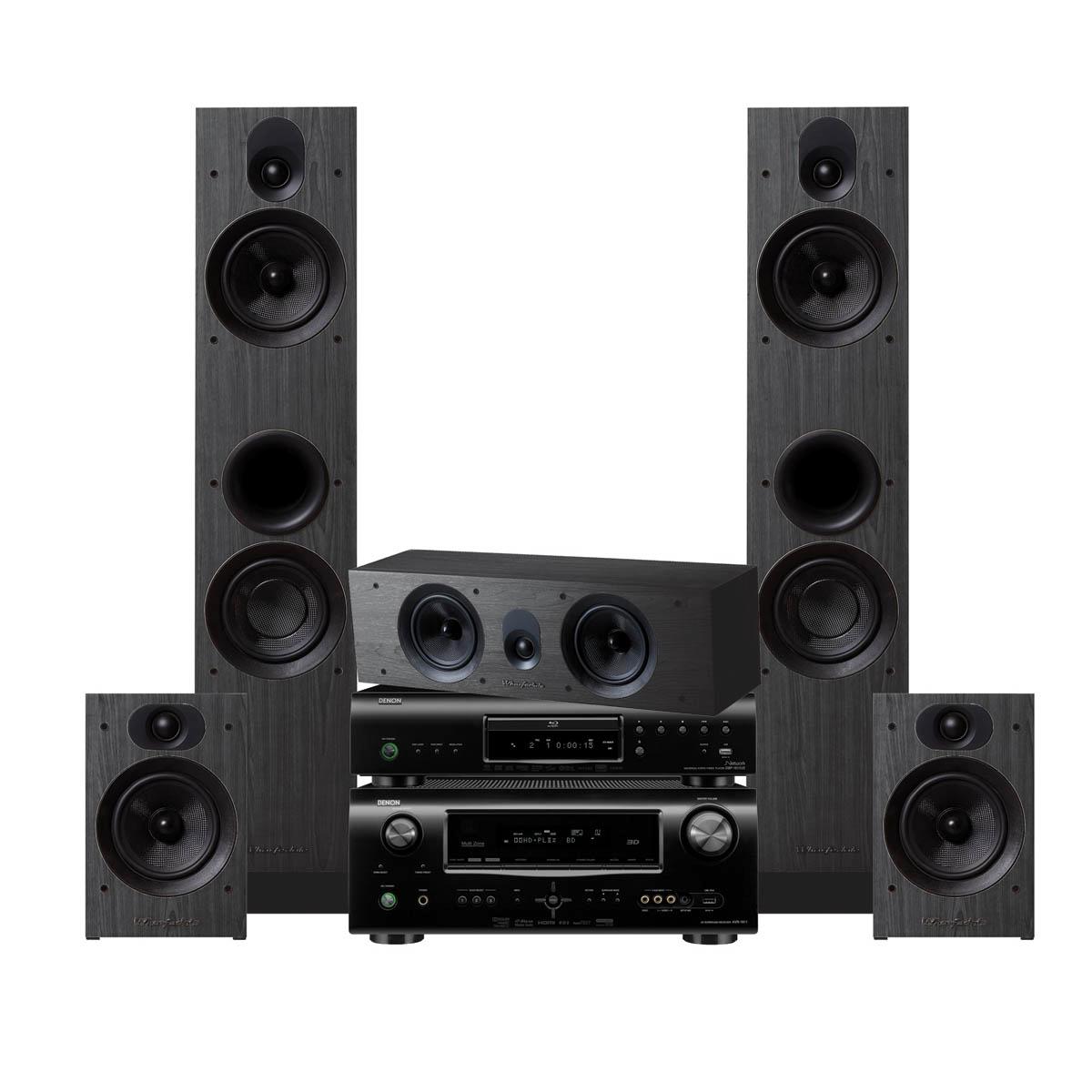 Zestaw kina Denon DBP-1611UD, AVR-1911, Wharfedale Amber
