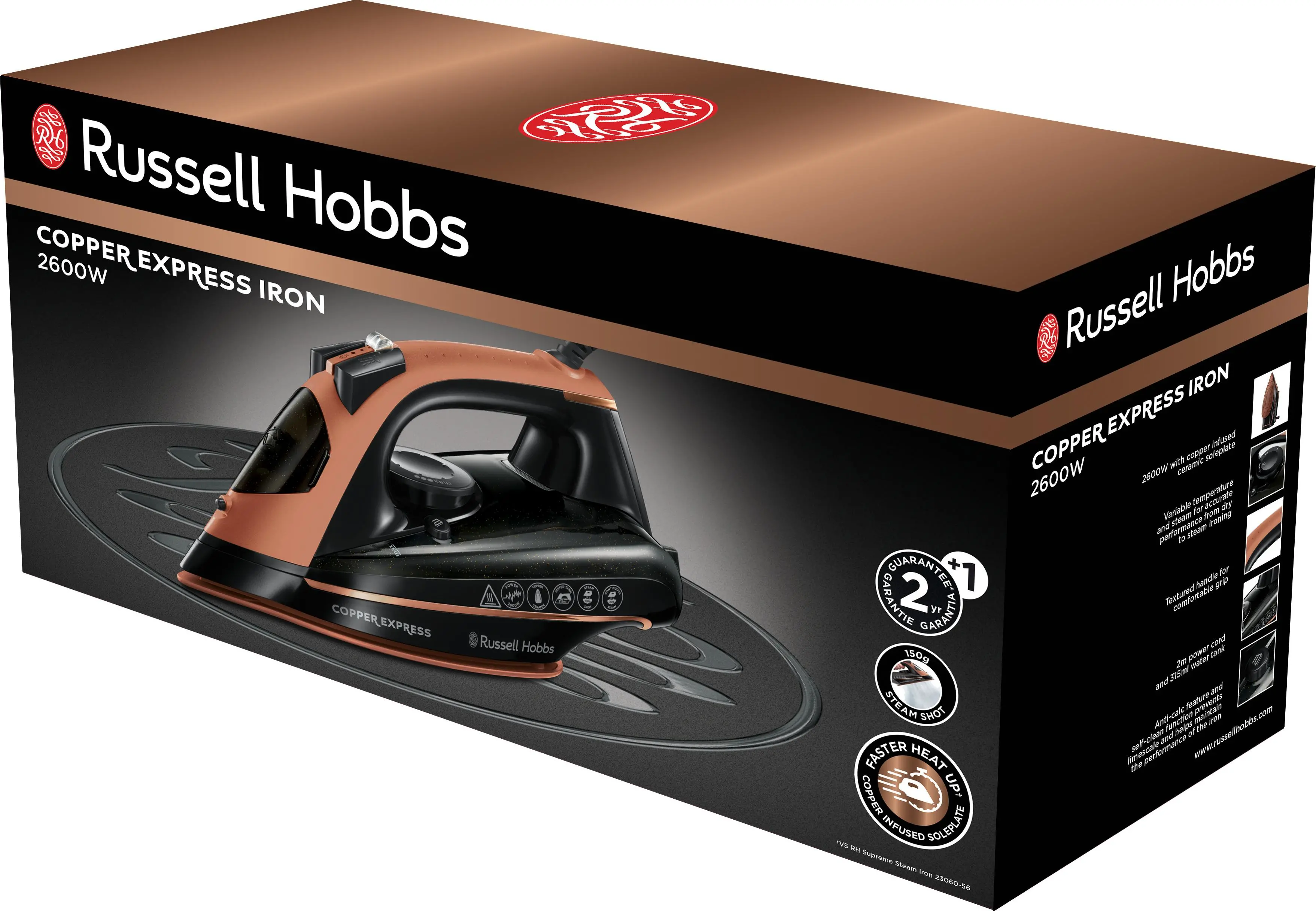 Żelazko Russell Hobbs Copper Express Copper Infused Soleplate 150g/min