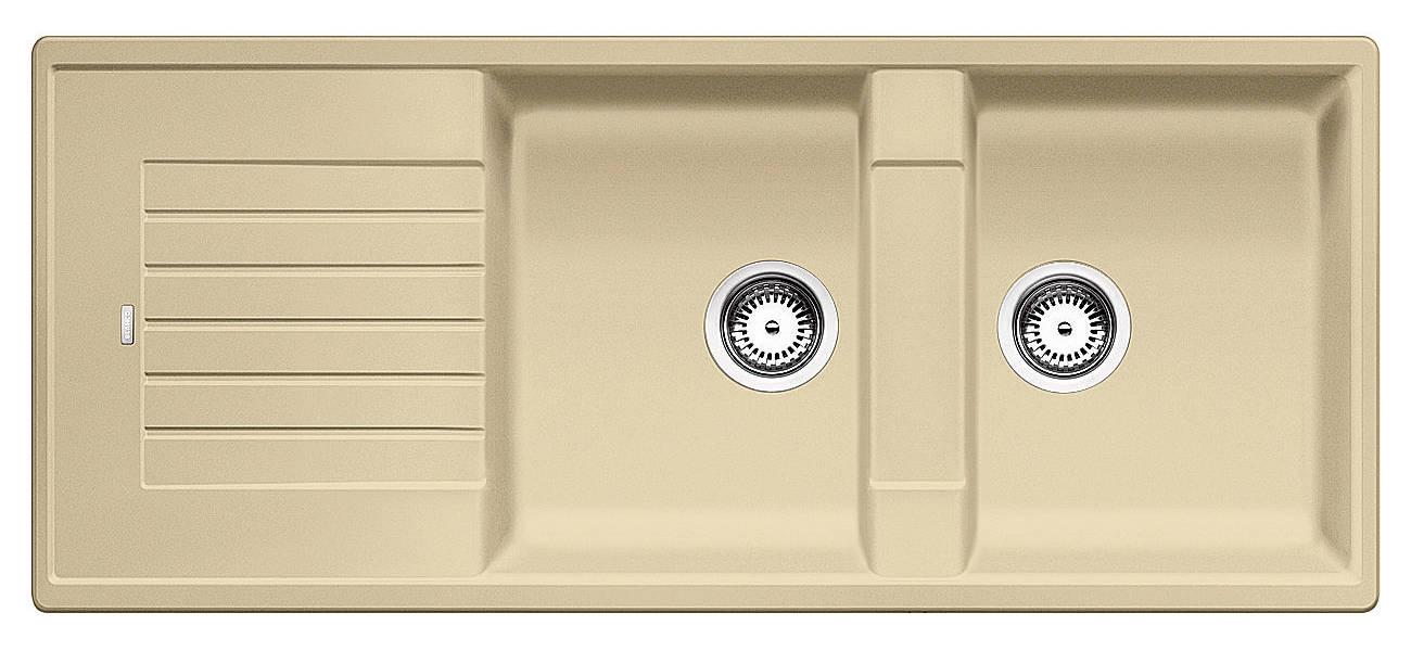 Zlewozmywak Blanco ZIA 8 S 515599 - szampan - granitowy - wpuszczany w blat - ociekacz