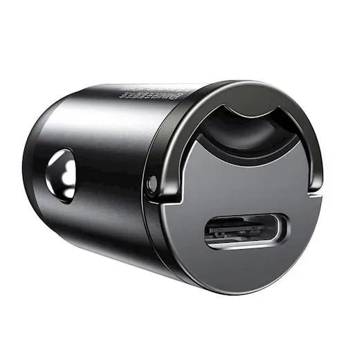 Ładowarka samochodowa Baseus VCHX-B0G Tiny Star Mini PPS 1USB typ-C 30W Szary