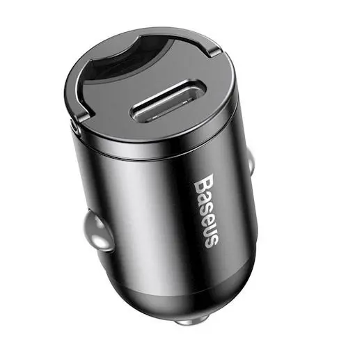 Ładowarka samochodowa Baseus VCHX-B0G Tiny Star Mini PPS 1USB typ-C 30W Szary