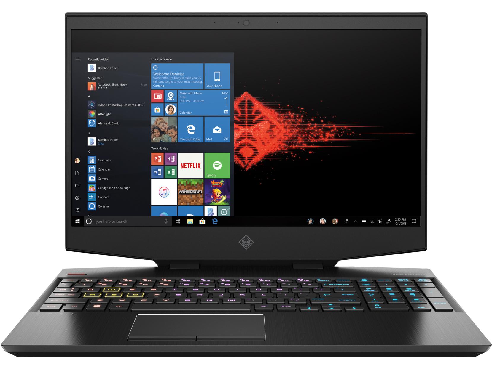 HP Omen 15-dh0002nw 15,6''240Hz Intel® Core™ i7-9750H 32GB RAM 512GB Dysk SSD RTX2080 Grafika Win10