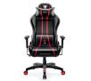 Fotel Diablo Chairs X-One 2.0 Kids Size Dla dzieci do 160kg Skóra ECO Tkanina Czarno-czerwony