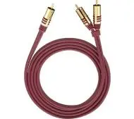 Oehlbach 20565 Y-cinch subwoofer 5m Czerwony