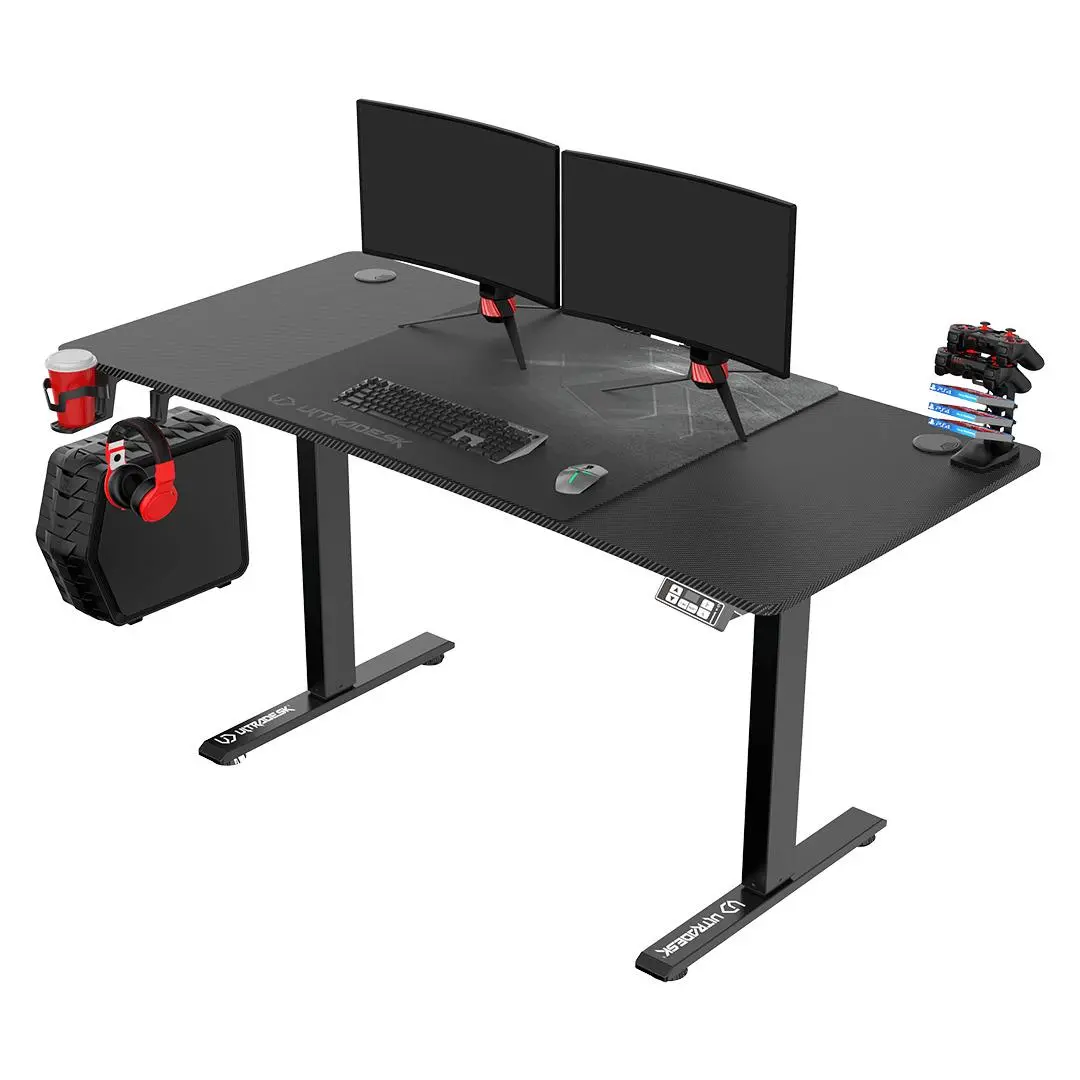 Biurko Ultradesk LEVEL V2 140cm Regulacja wysokości Czarny