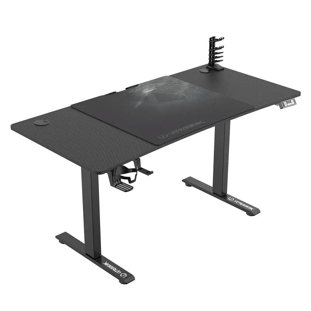Biurko Ultradesk LEVEL V2 140cm Regulacja wysokości Czarny
