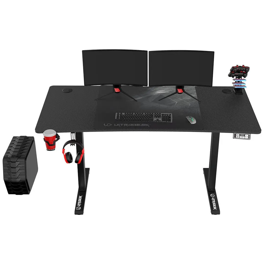 Biurko Ultradesk LEVEL V2 140cm Regulacja wysokości Czarny