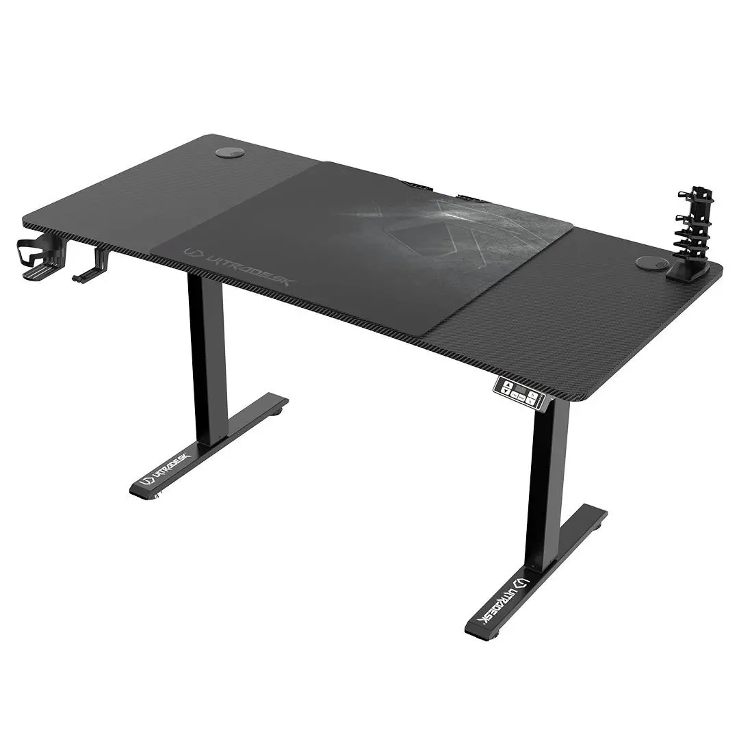 Biurko Ultradesk LEVEL V2 140cm Regulacja wysokości Czarny