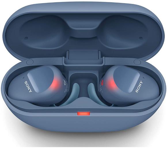 słuchawki bezprzewodowe Sony WF-SP800N ANC (niebieski)