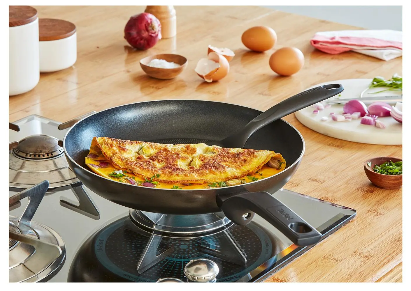 Patelnia Tefal Simply Clean B5670253 Tytanowa 20cm