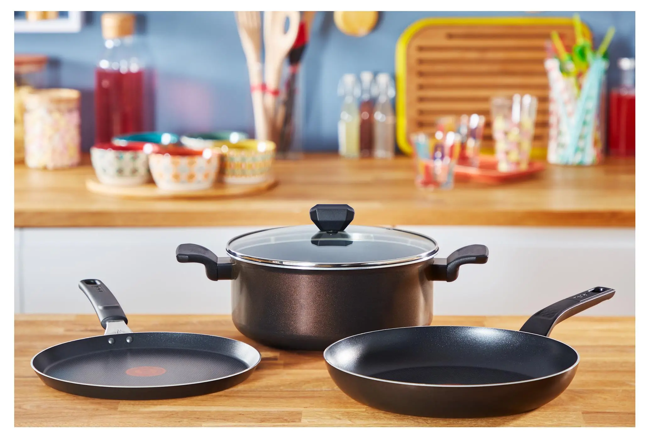 Patelnia Tefal Simply Clean B5670253 Tytanowa 20cm