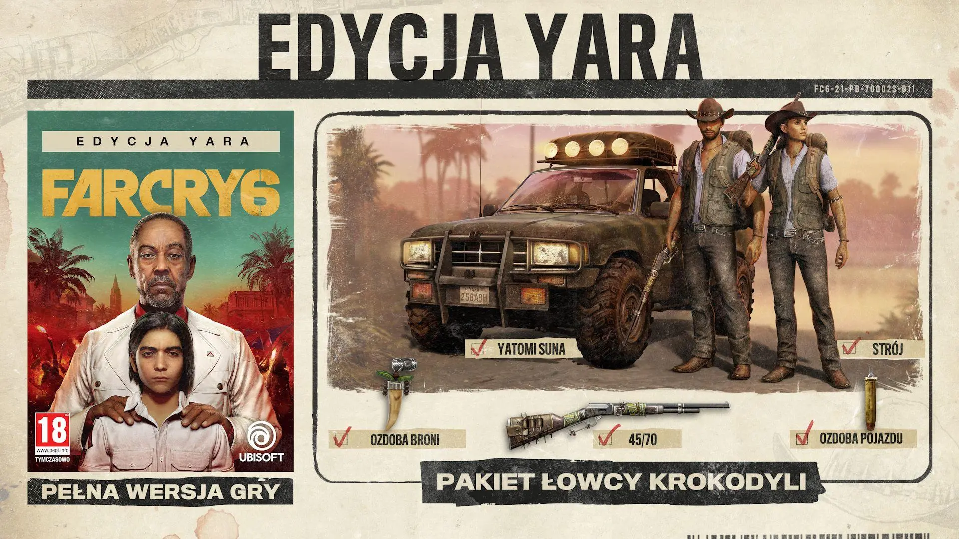 Far Cry 6 Edycja Yara Tylko w EURO Gra na Xbox One (Kompatybilna z Xbox Series X)