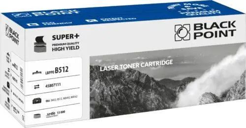Toner Black Point LBPPOB512 (zamiennik 45807111) Czarny