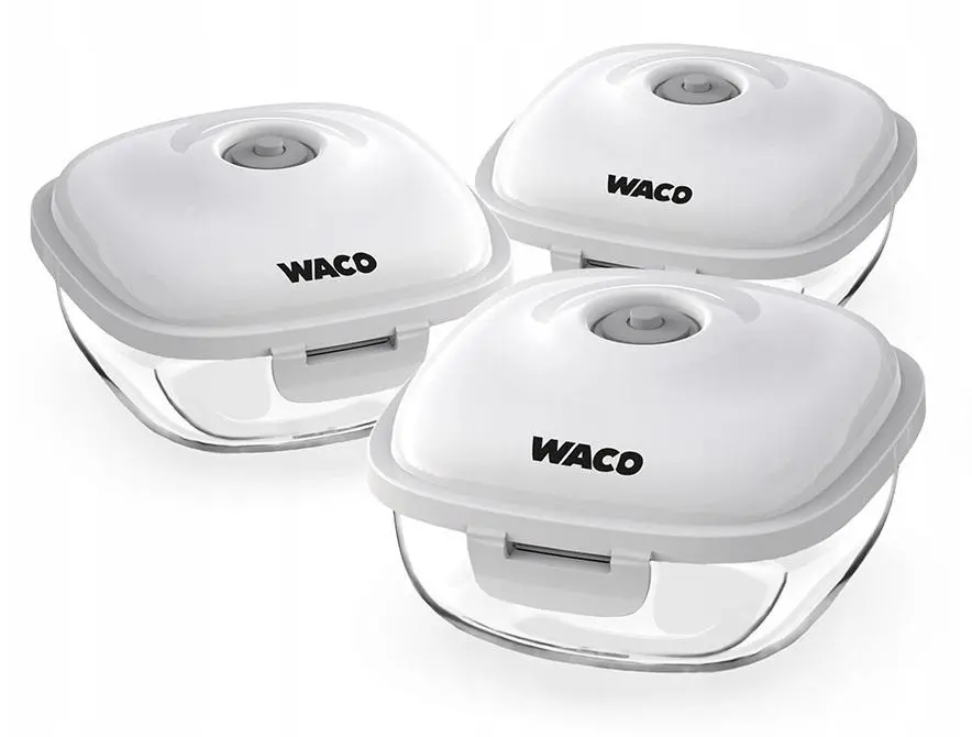 Zestaw pojemników próżniowych Waco 05CAN 3szt.