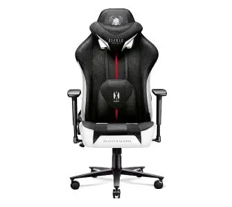 Fotel Diablo Chairs X-Player 2.0 King Size Gamingowy do 160kg Skóra ECO Tkanina Czarno-biały