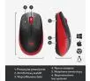 Myszka Logitech M190 Czarno-czerwony