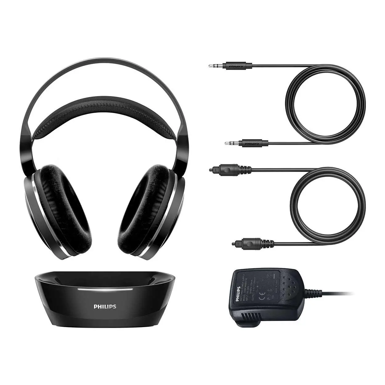 Słuchawki bezprzewodowe Philips SHD8850/12 Nauszne Czarny