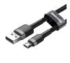 Kabel Baseus Micro USB  Cafule 2.4A 1m szaro-Czarny