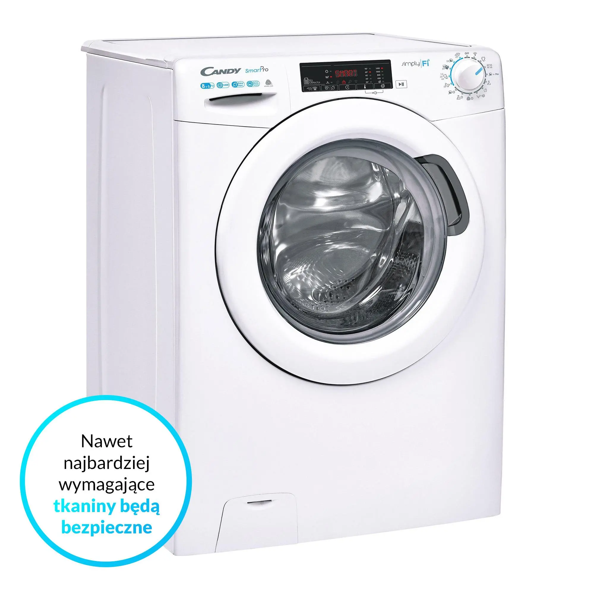 Pralko-suszarka Candy SmartPro CSOW 4855TWE/1-S 53cm 8kg/5kg