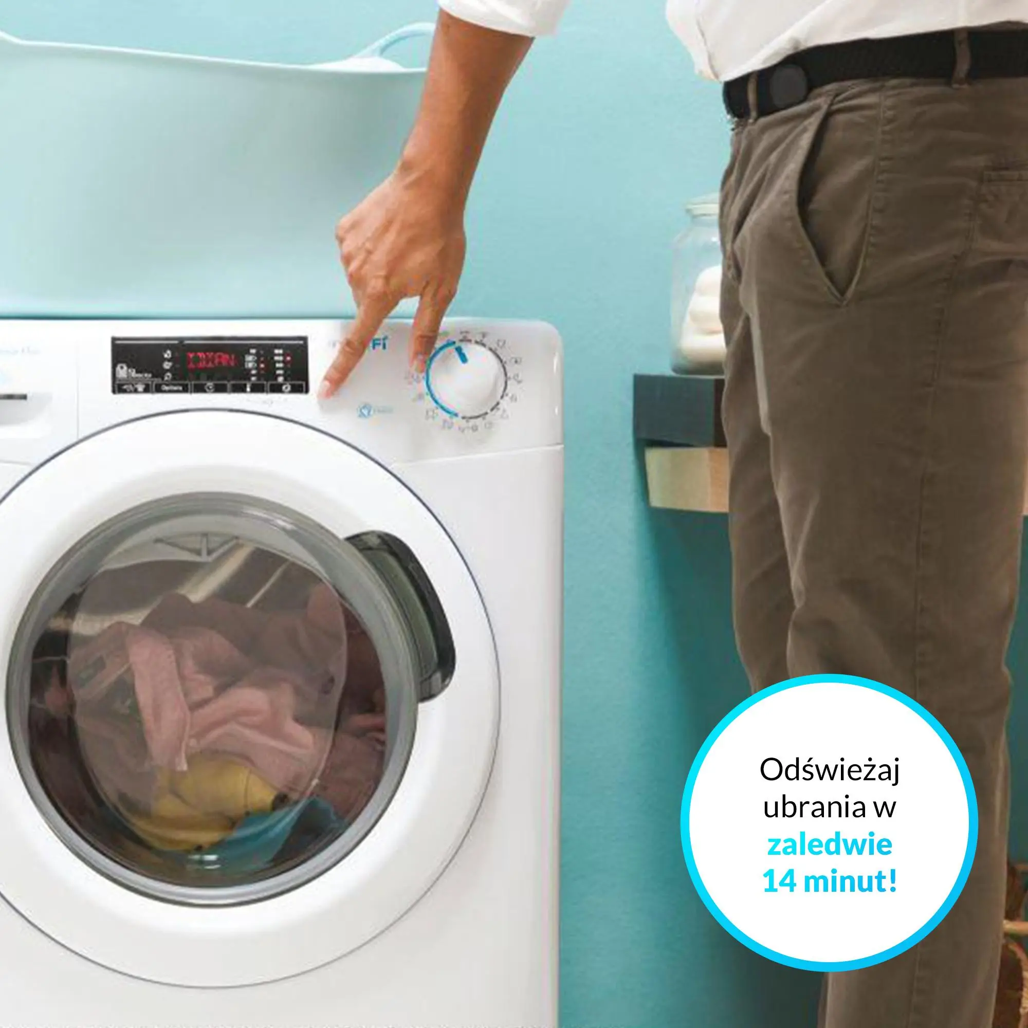 Pralko-suszarka Candy SmartPro CSOW 4855TWE/1-S 53cm 8kg/5kg
