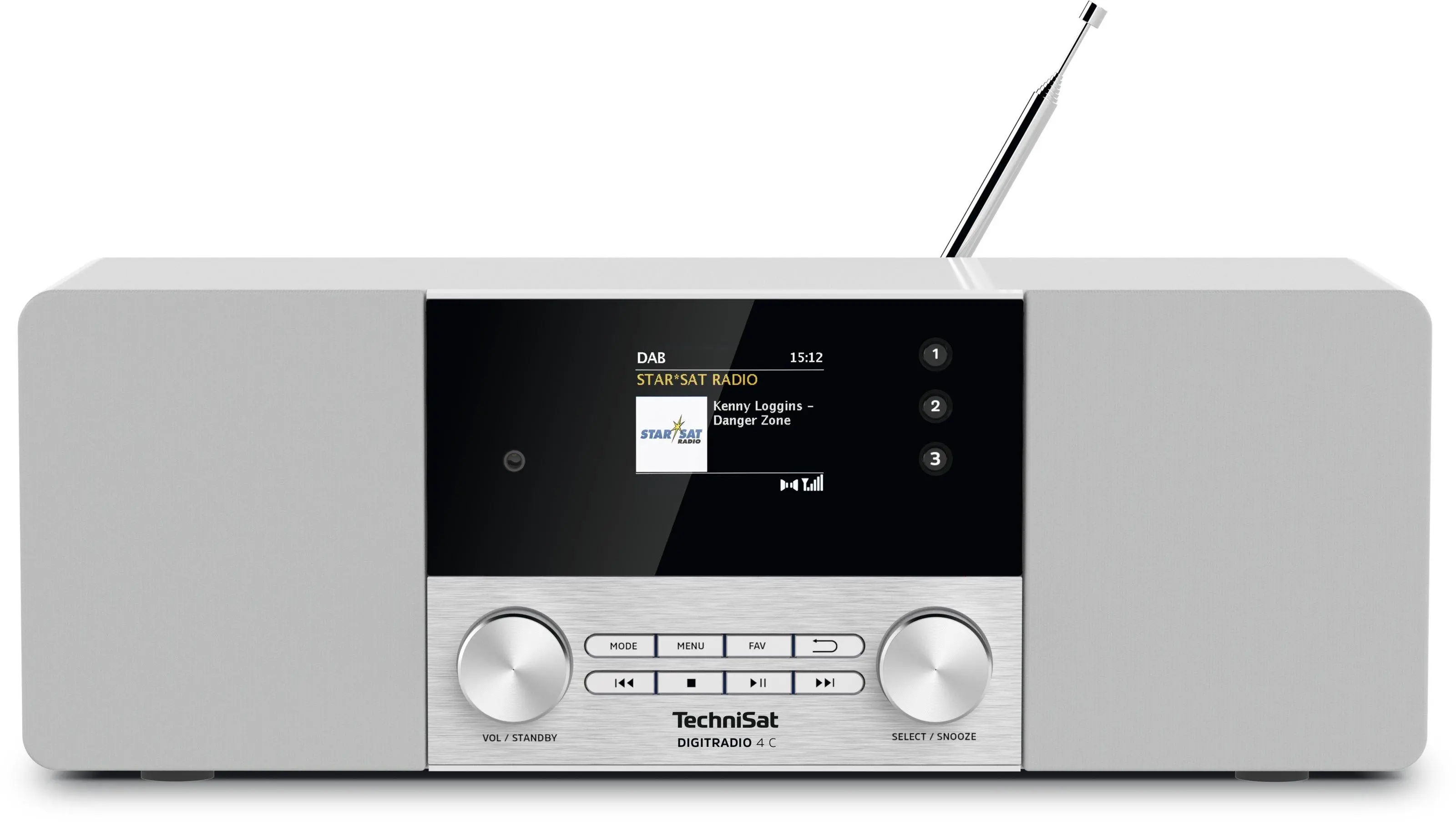 Radioodbiornik TechniSat DigitRadio 4C Radio FM DAB+ Bluetooth Biały