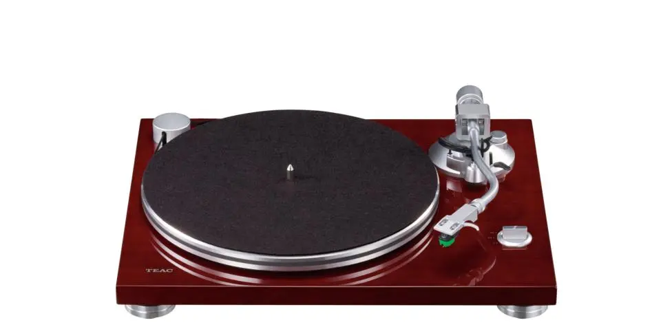 Gramofon Teac TN-3B Manualny Napęd paskowy Przedwzmacniacz Wiśniowy