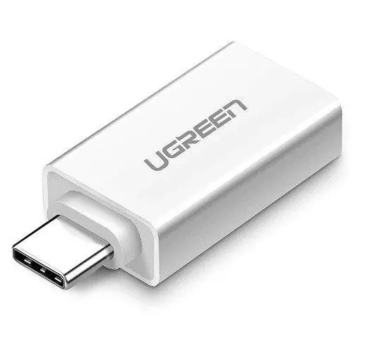 Adapter UGREEN US-173 USB-C na USB-A 3.0 g Gb/s Biały