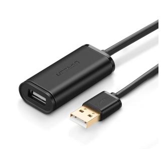 Kabel USB UGREEN US121 10323 15m Czarny